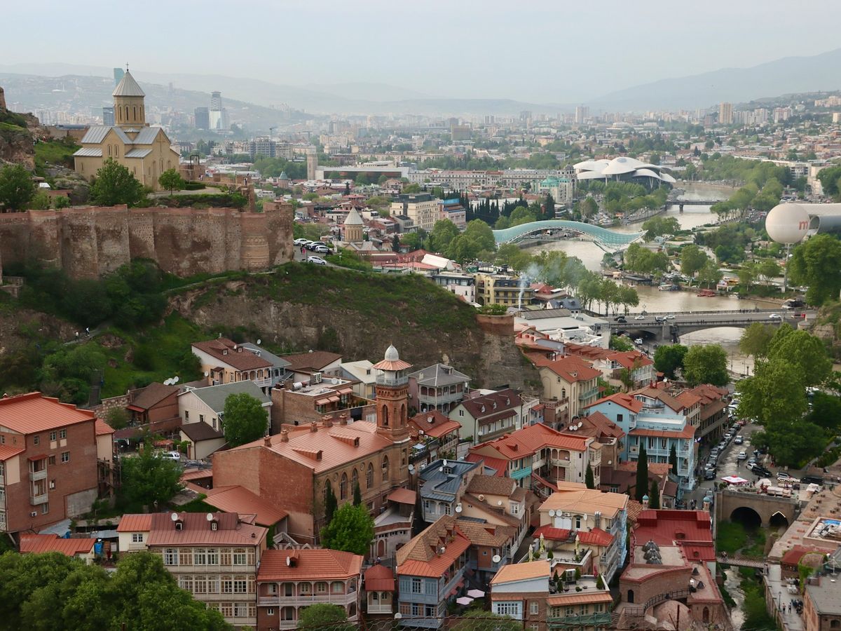 View over Tbilisi's old town rooftops, Georgia