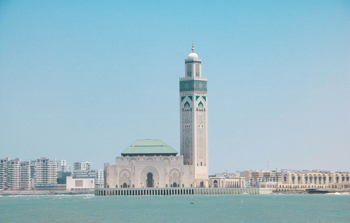 The Hassan II Mosque in Casablanca, Morocco