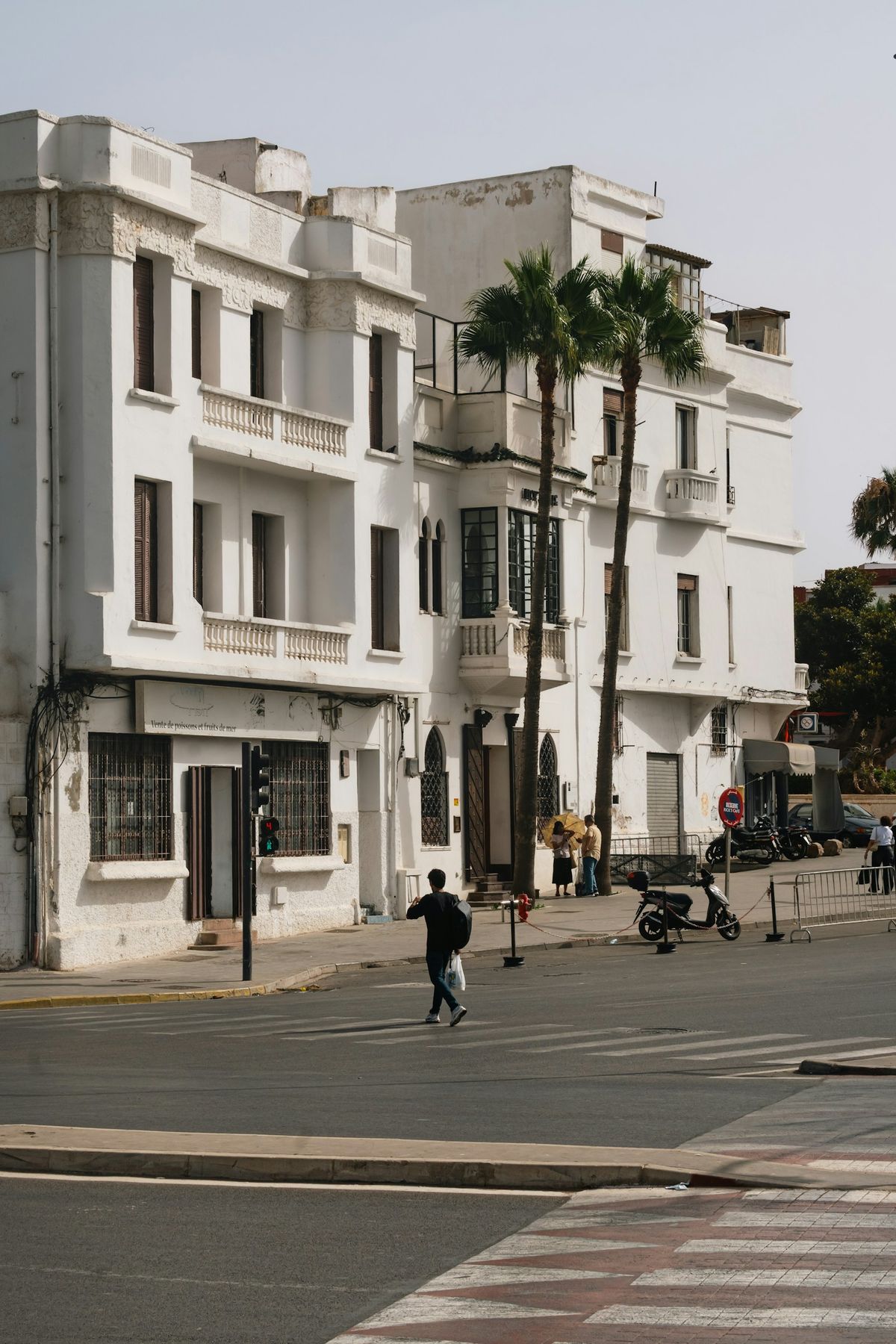 A street scene in Casablanca's old medina