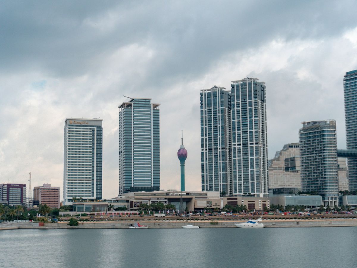 Colombo skyline seen across the water