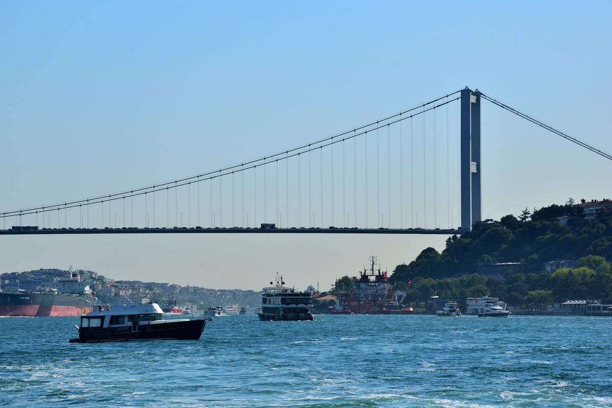 Bridge spanning the Bosphorus strait in Istanbul