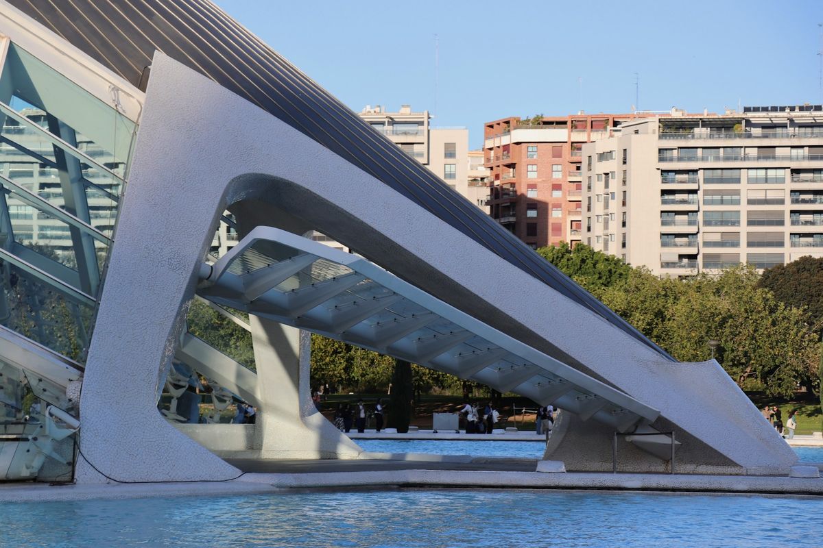Modern futuristic architecture at Valencia City of Arts and Sciences