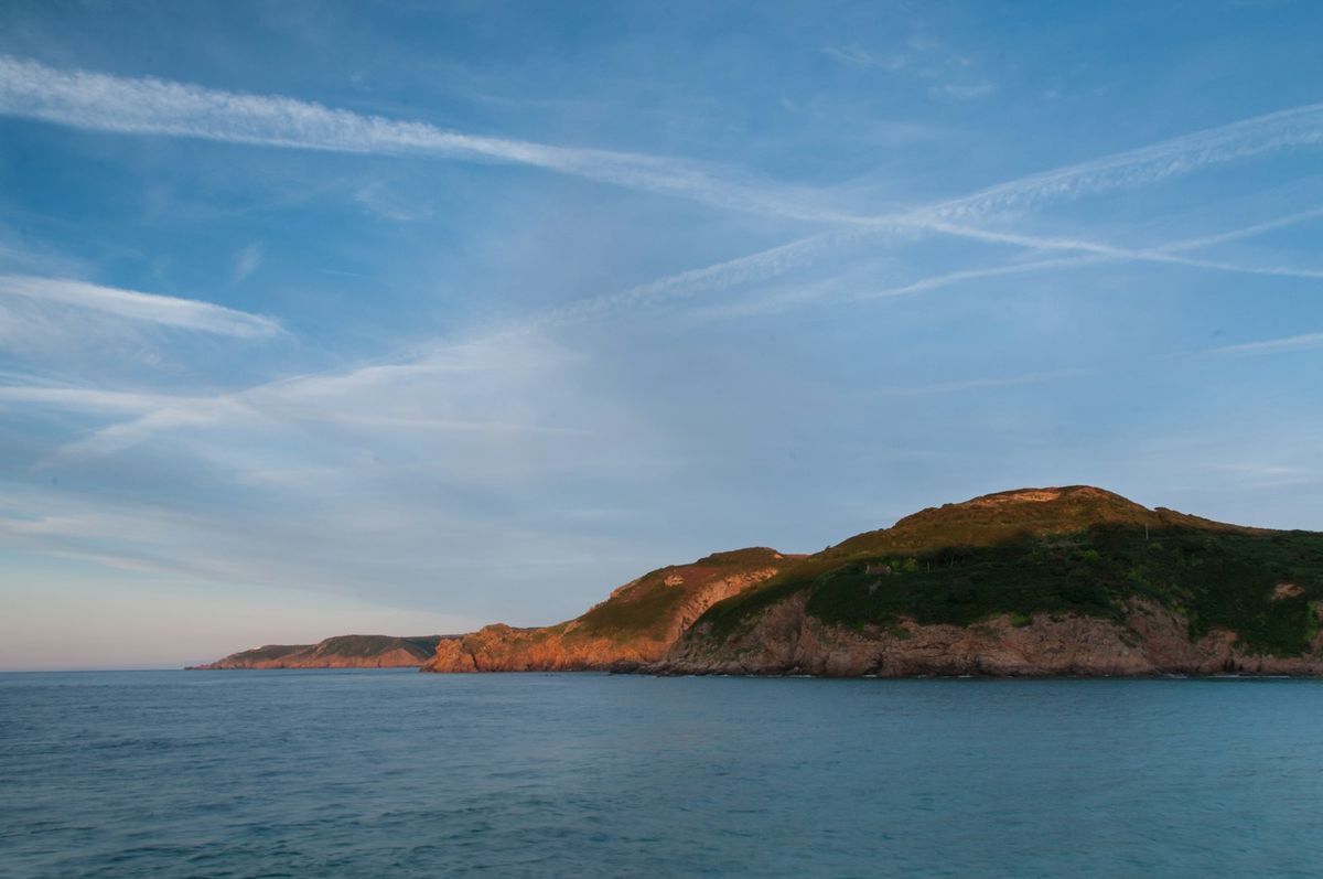 Small island surrounded by sea Channel Islands