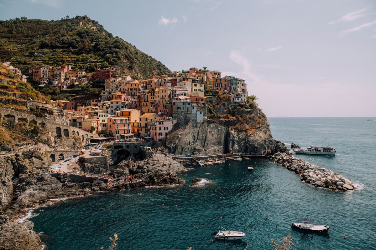 Colourful cliffside village of the Cinque Terre coastline, Italy
