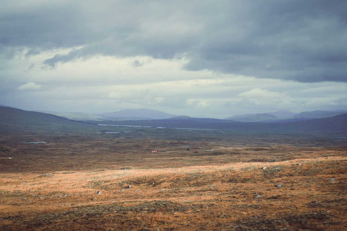 Rannoch Moor landscape on the West Highland Line