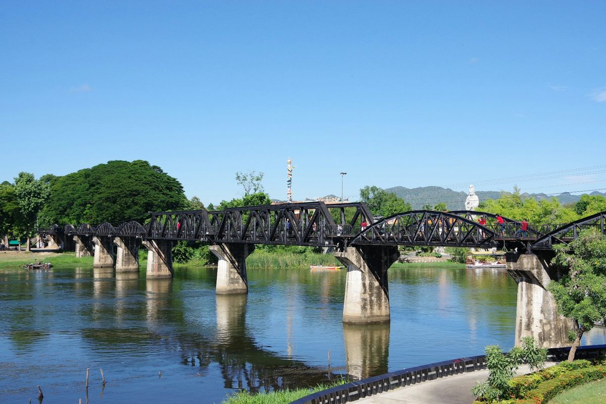 Bridge over the River Kwai near Kanchanaburi, Thailand