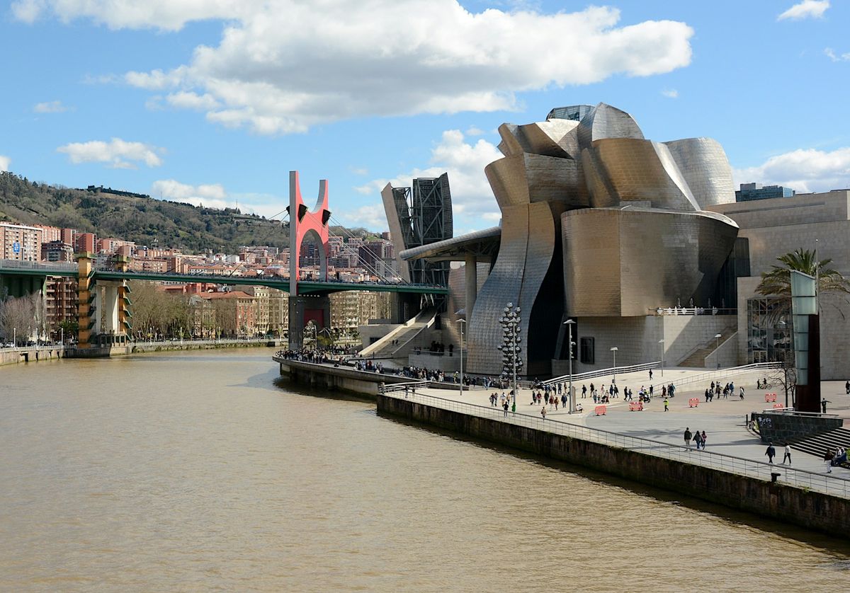 Guggenheim Museum Bilbao by the river