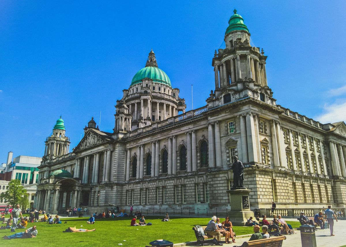 Belfast City Hall white neoclassical building