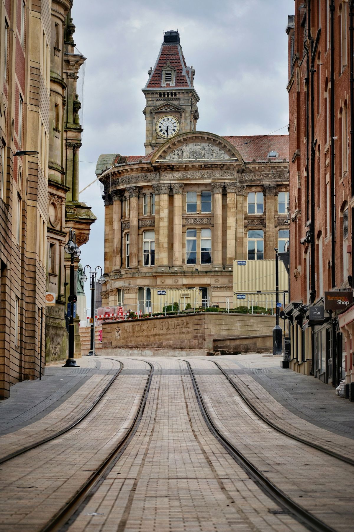 Birmingham UK city clock tower building