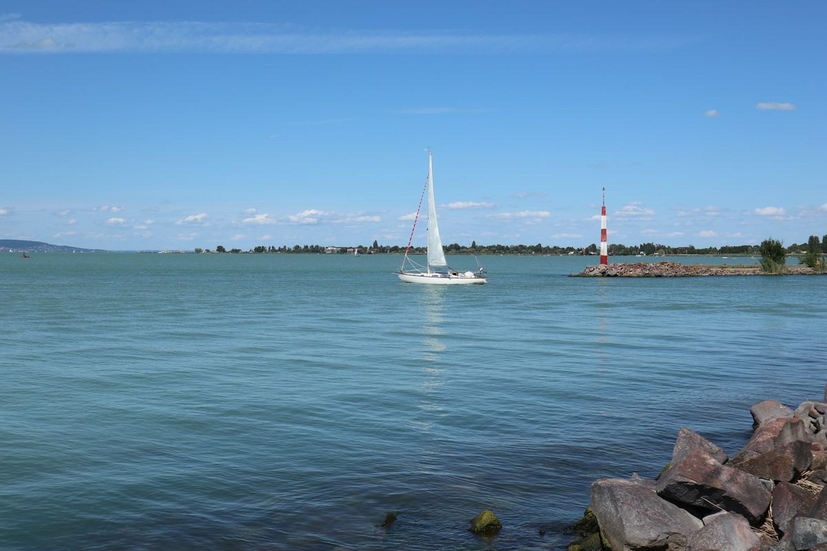 Sailboat on Lake Balaton, Hungary