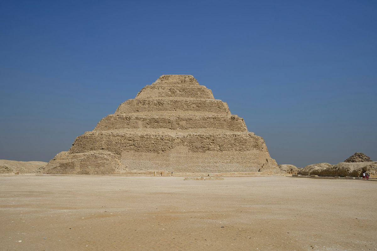 The Step Pyramid of Djoser at Saqqara near Cairo, Egypt