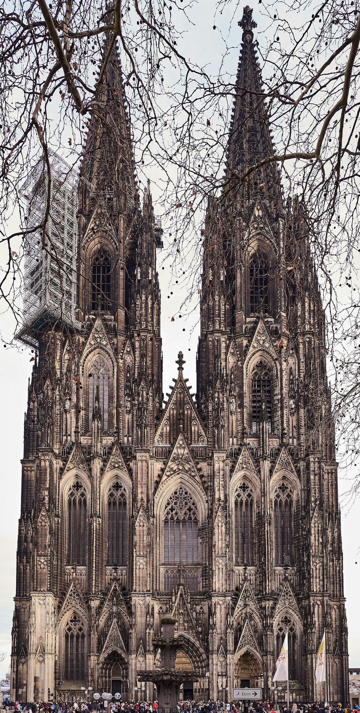Cologne Cathedral brown stone facade