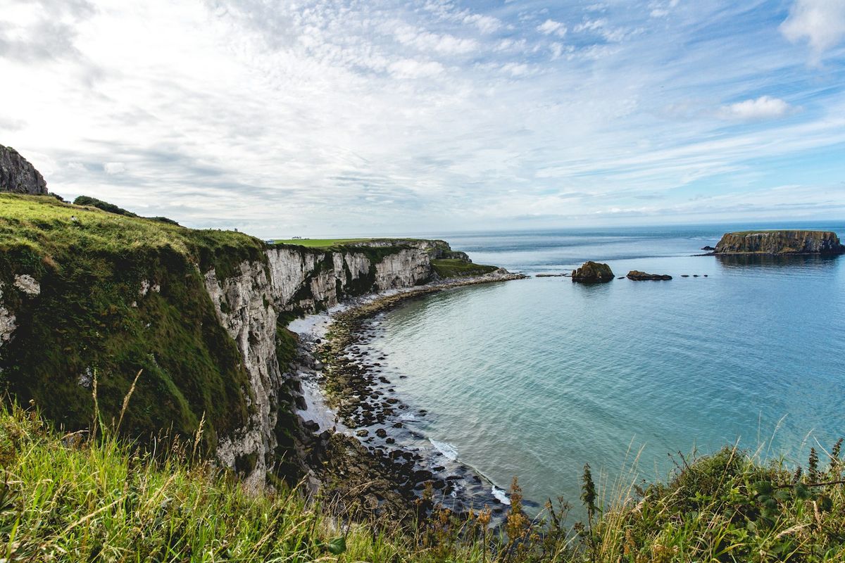 Cliff and coastal path on the Howth peninsula, Ireland
