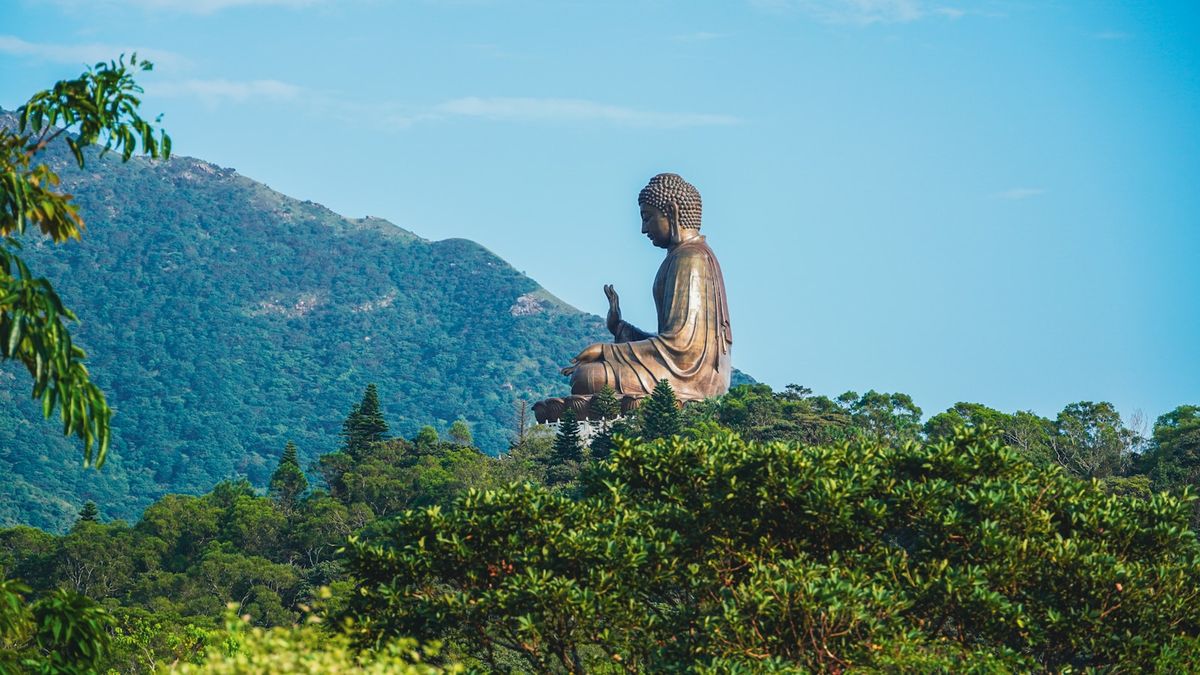 Tian Tan Big Buddha statue at Ngong Ping, Lantau Island