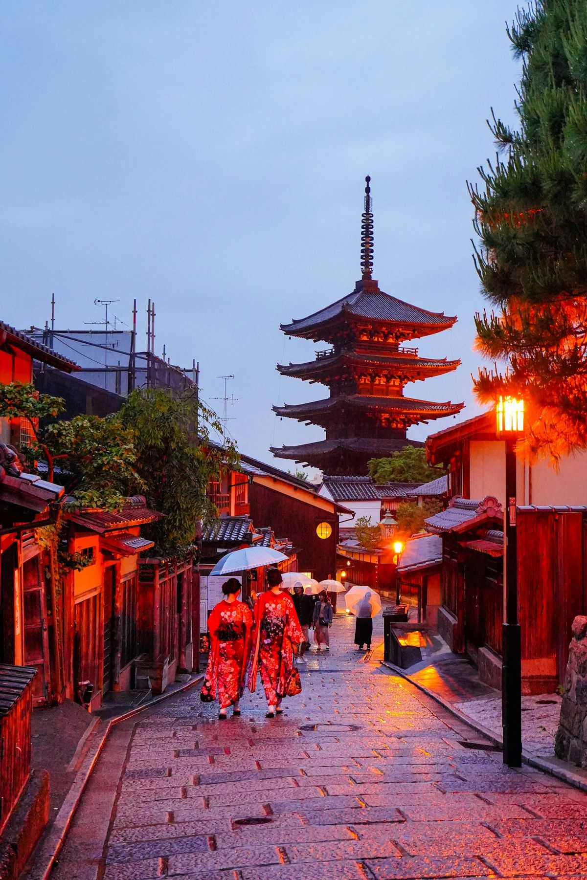 Fushimi Inari torii gate path in Kyoto Japan