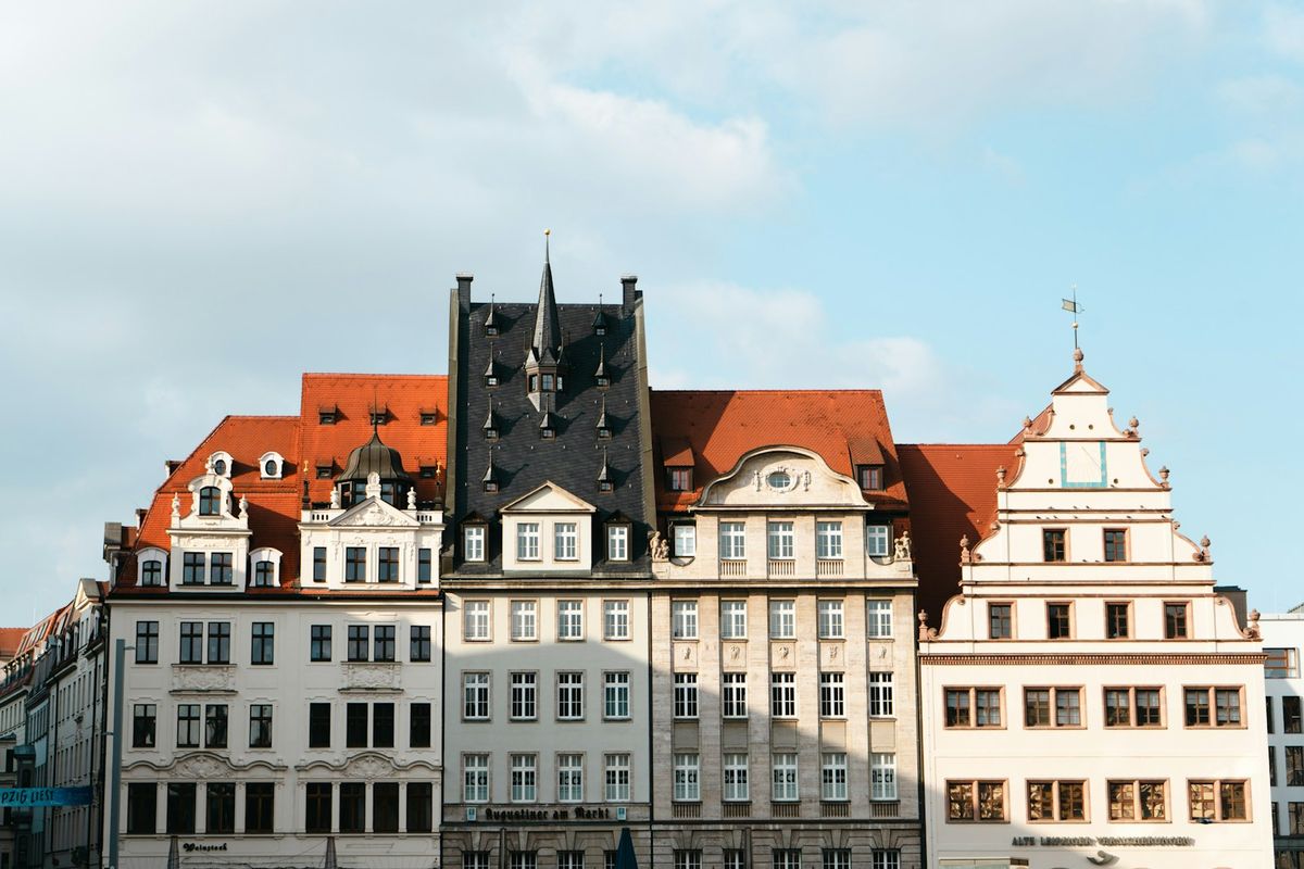 Historic buildings in Leipzig city center