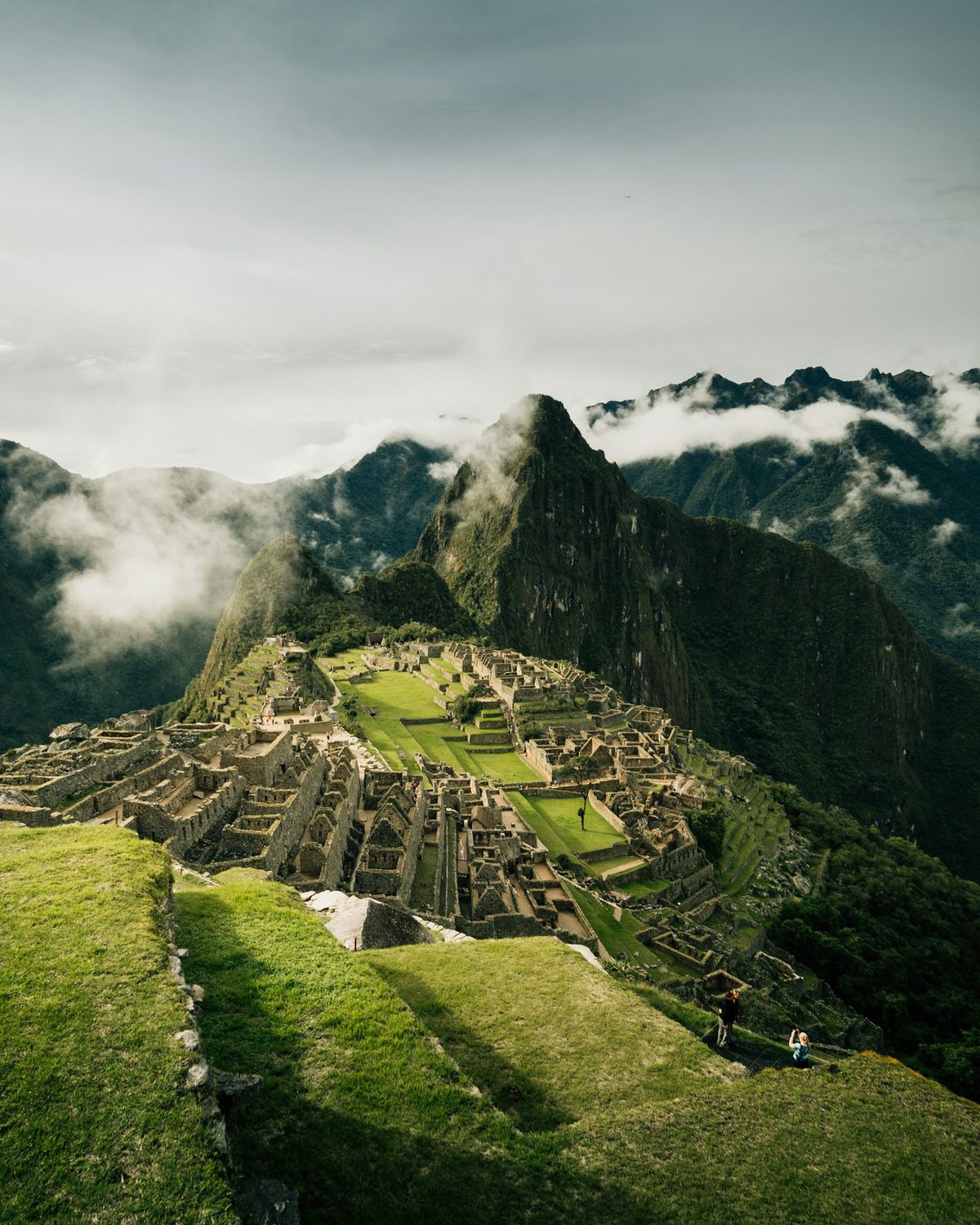 Machu Picchu ruins in the Peruvian Andes