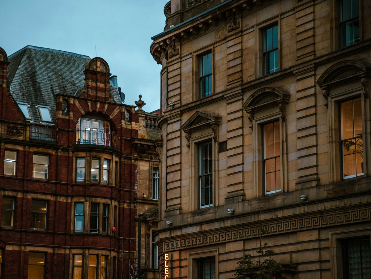 Leeds historic building with clock tower