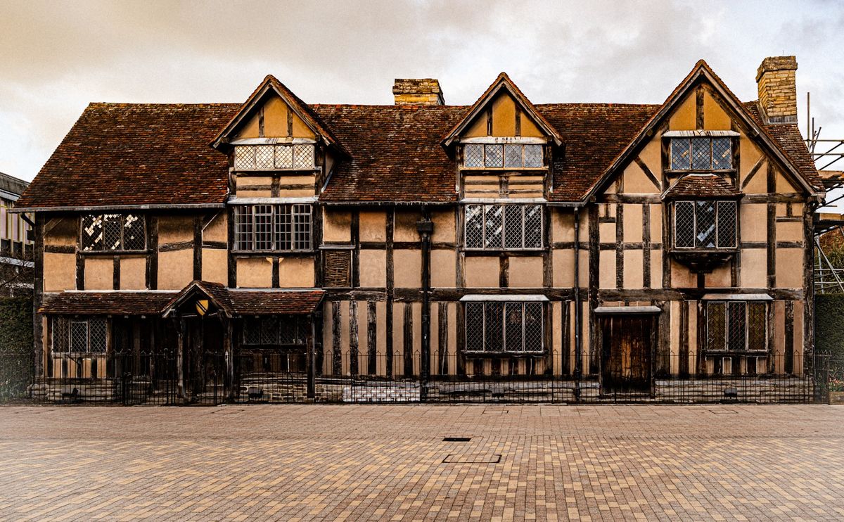 Shakespeare's Birthplace, a half-timbered Tudor house in Stratford-upon-Avon