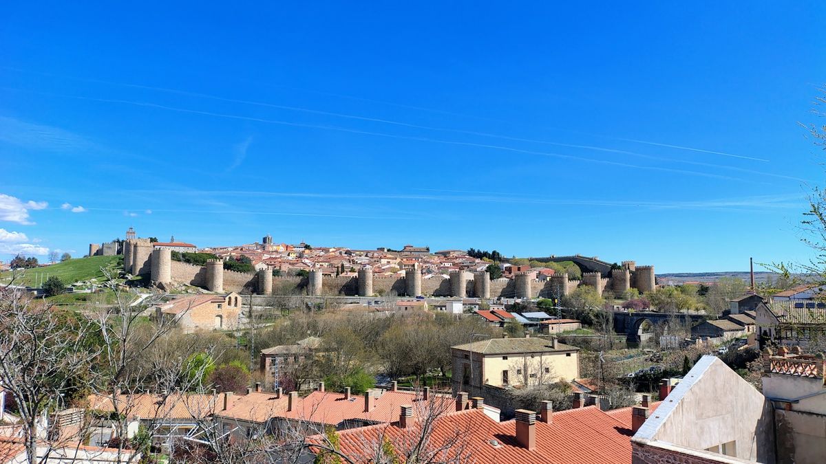 Medieval city walls of Avila, Spain