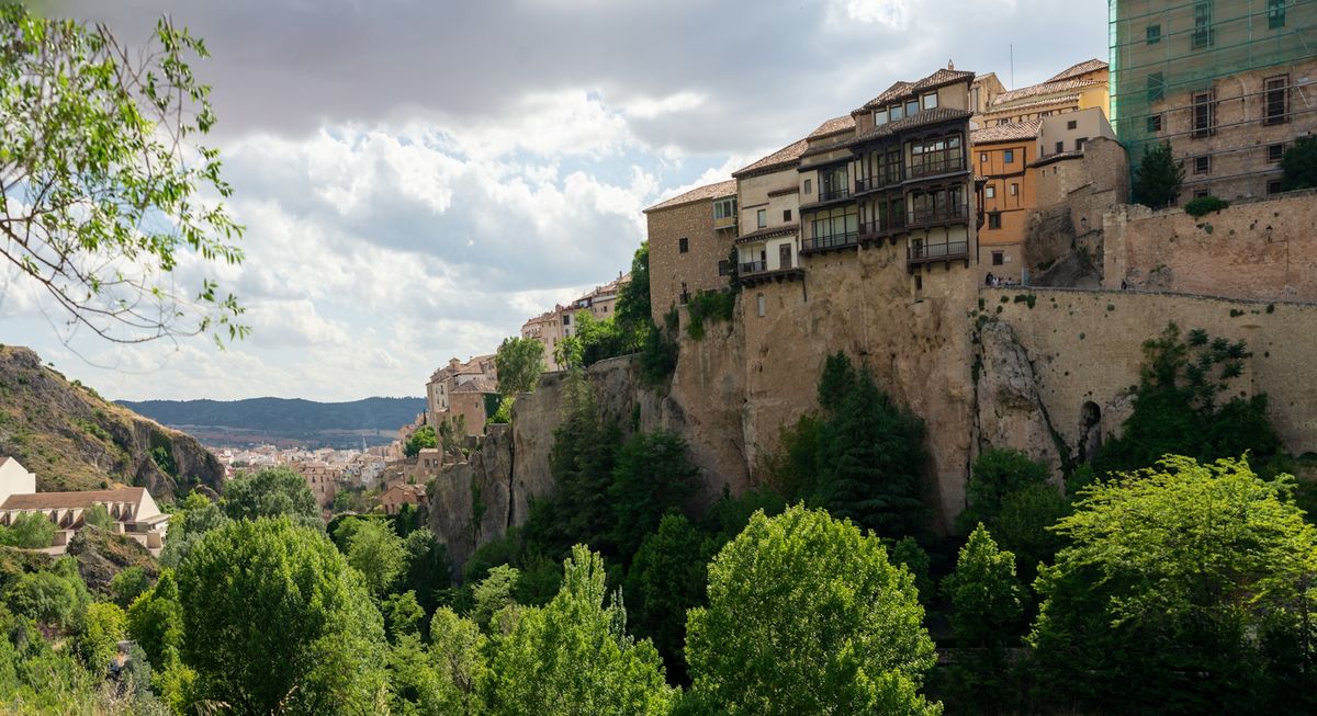 Cuenca's cliffside old town in Castilla-La Mancha, Spain