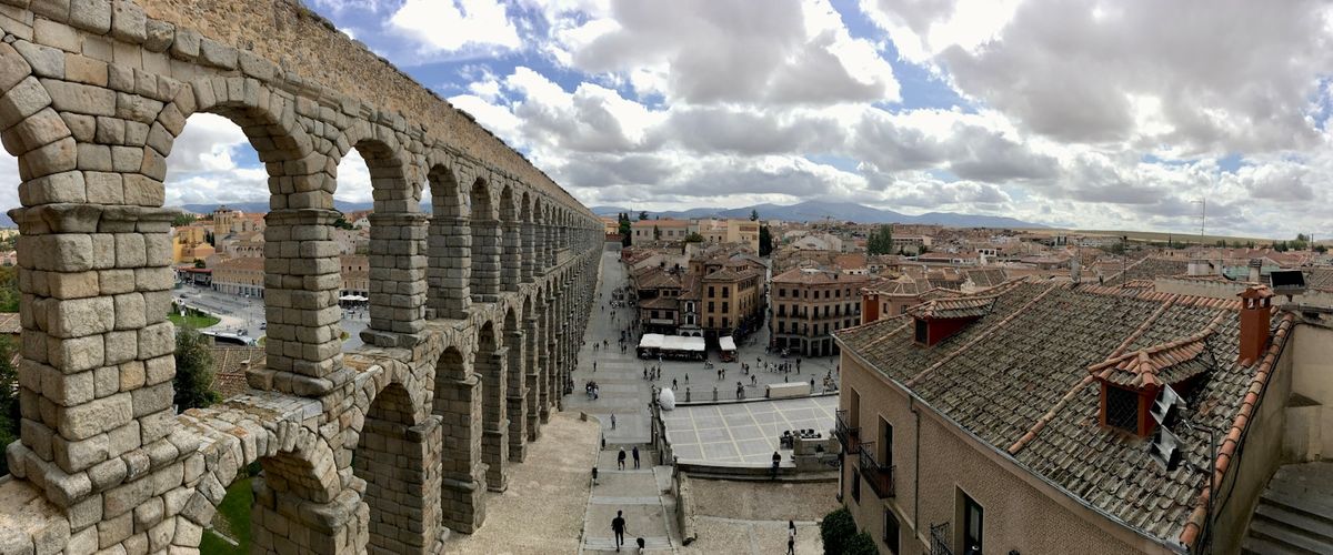 Roman aqueduct of Segovia, Spain