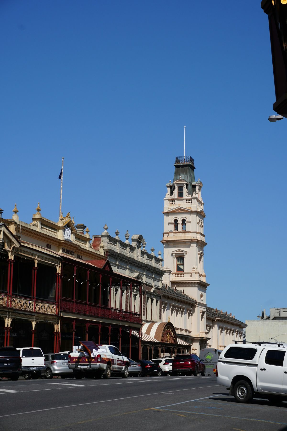 Heritage streetscape on Lydiard Street in Ballarat Central