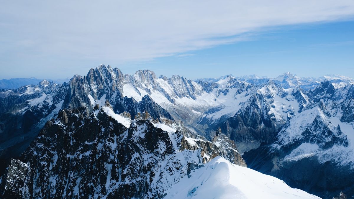 Snow-capped Alpine peak near Garmisch-Partenkirchen