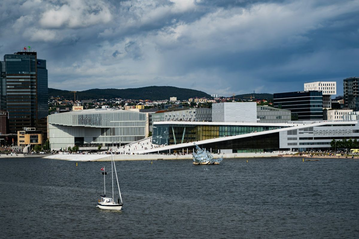 Modern architecture along Oslo waterfront