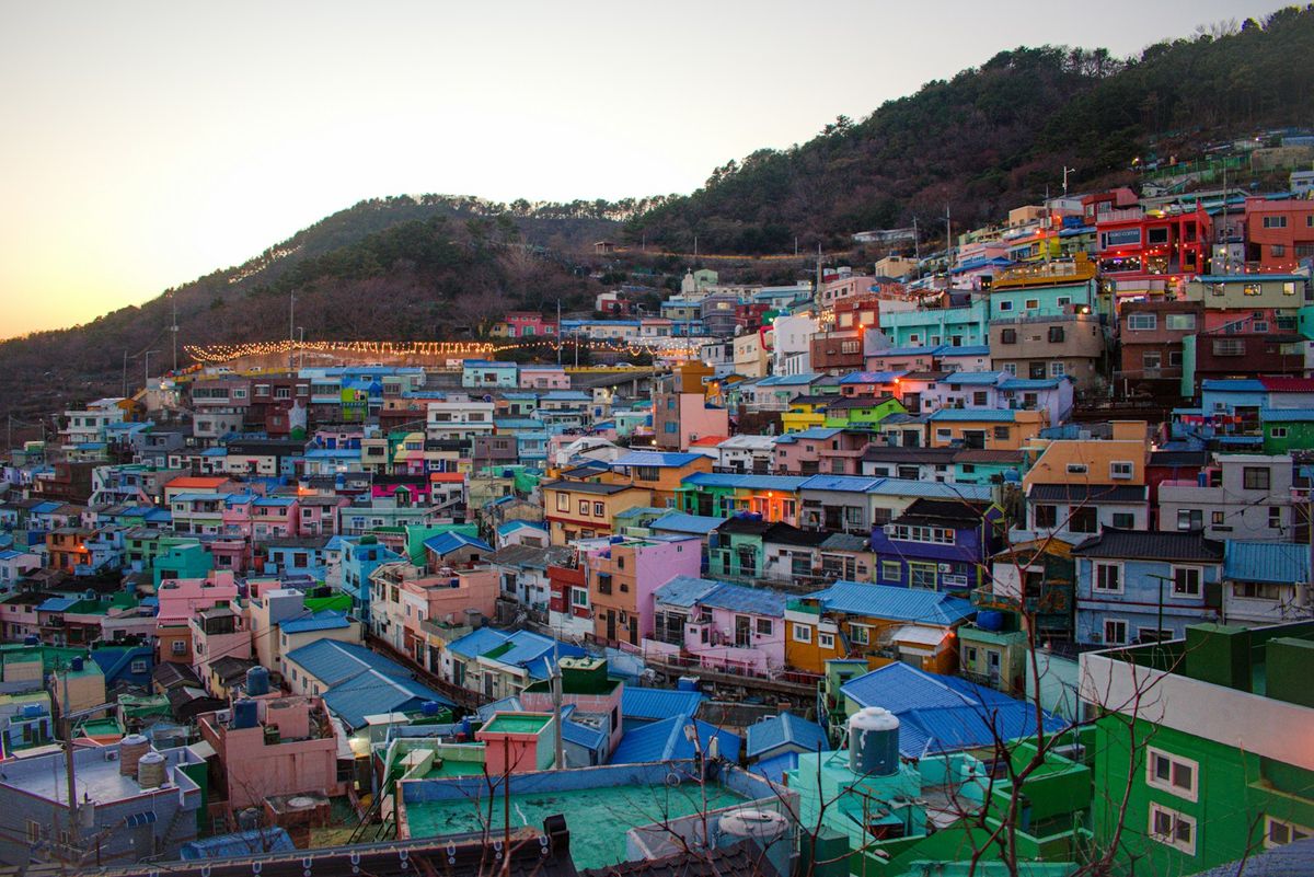 Colorful houses of Gamcheon Culture Village in Busan