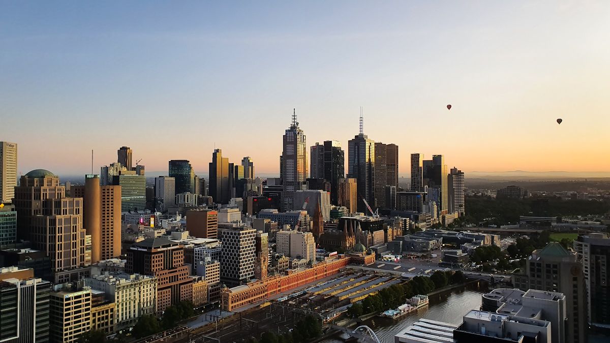 Melbourne Australia city skyline during daytime