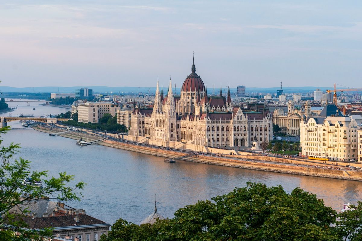 Budapest Parliament building by the Danube River