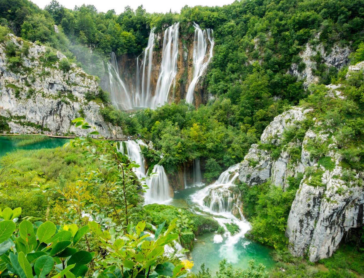Waterfalls at Plitvice Lakes National Park, Croatia